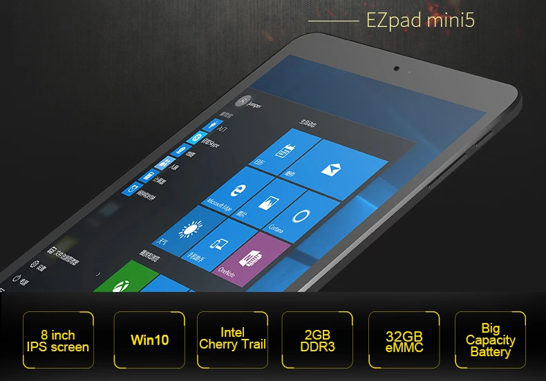 Jumper EZpad Mini 5 8.0 schermo tablet IPS Intel Cherry Trail Z8350 2GB DDR3L 32GB eMMC tablet pc HDMI Windows 10 compresse (1)