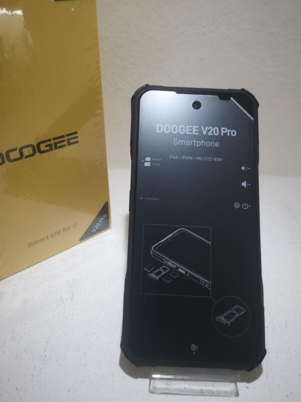 DOOGEE V20 Pro 6,43" Smartphone Rugged 20GB+256GB 5G Dual SIM Display 2K AMOLED Termocamera