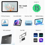 DOOGEE T10E Tablet 10.1" 4GB+128GB Android 13 Dual Stereo Speaker