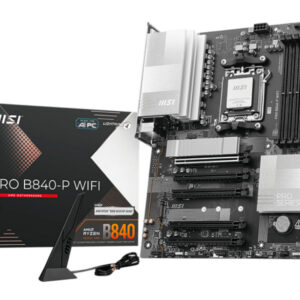 MB MSI PRO B840-P WIFI AM5 4DDR5 5PCIE 3M2 4SATA 1HDMI
