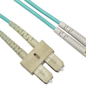 CAVO FIBRA OTTICA 3MT LC/SC MULTIMODALE DUPLEX OM3 50/125