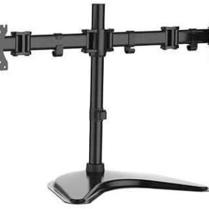 STAFFA TV/MONITOR DA TAVOLO APPOGGI DIMENSIONI DA 13 A 27 2 MONITOR