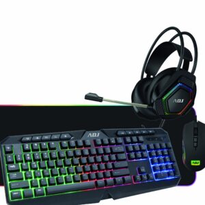 TASTIERA/MOUSE/CUFFIA/PAD KIT HULK GAMING MULTIMEDIA 4IN1 WIRED ADJ