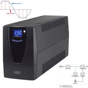 UPS 2,5 KVA DESKTOP LINE INT.PRO SERIES 6*IEC+RJ11/45 LCD CSB ADJ