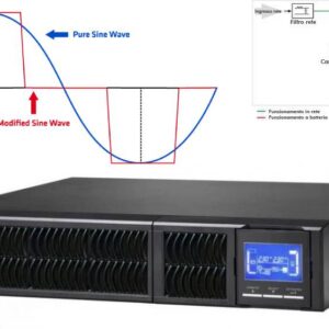 UPS 3 KVA TOWER/RACK ONLINE SERIES 9*IEC+RS232+EPO LCD CSB ADJ