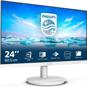MON 23,6VA MM VGA HDMI 4MS BIANCO PHILIPS 241V8AW/00 16:9 3000:1