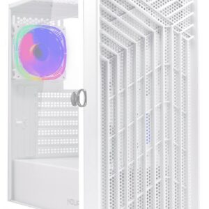 CASE MATX NO PSU DIAMOND C112 1U3 1U2 1*FANARGB VETRO WHITE