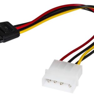 CAVO ALIMENTAZIONE MOLEX-SATA M/F SATA 15PIN MOLEX 4POLI CAVO 0,15MT