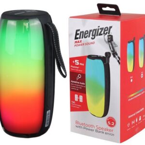 SPEAKER BT + 1800MAH ENERGIZER PORTABLE FM, MICRO SD CARD & USB