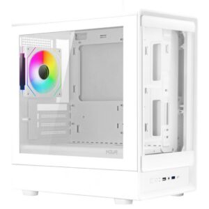 CASE MID-TOWER NO PSU NEXUS WH H100 2USB3 1USBC 1FAN RGB VETRO TYPE C