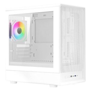 CASE MID-TOWER NOPSU NEXUS WH PH200 2USB3 1USBC 1FAN RGB VETRO TYPE C