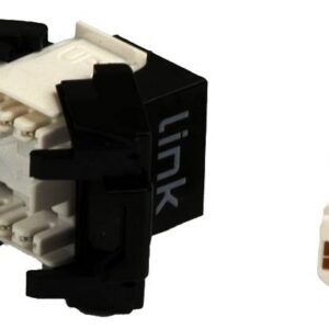 KEYSTONE CAT.6A UTP RJ45 NERO TOOLESS CONTATTI DORATI 50 MICRON