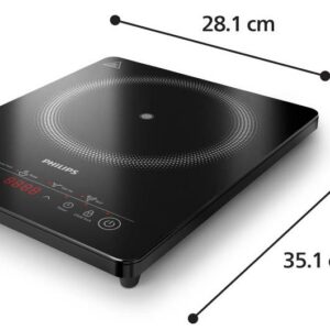 PIASTRA INDUZIONE HALOPLATE HD5830/90 4 PRESET 2000W 8 LIVELLI