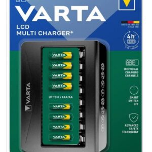 CARICA BATTERIE LCD 8 POSTI 12V+CAVO USB (MULTI CHARGER +)