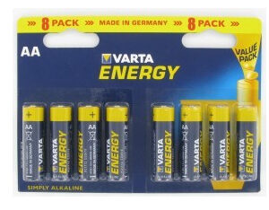 BATTERIA STILO AA LR06 ENERGY 1,5V MEGAPACK 8PZ