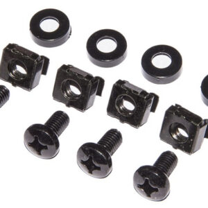 KIT VITI DADI E RONDELLE X ARMADIO RACK 50 PZ COLOR NERO