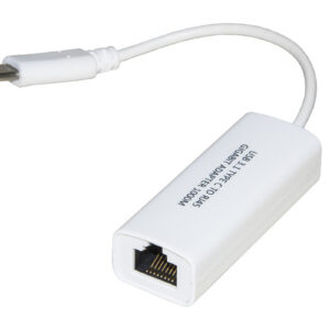 ADATTATORE USB C - RJ45 M/F PER RETI GIGABIT 10/100/1000