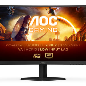 MON 27VA  FHD HDMI DP  CURVED AOC C27G4ZXE 0,3MS 280HZ 300CD