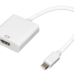 ADATTATORE MINI DP-HDMI M/F CON CAVO 0,15CM BIANCO