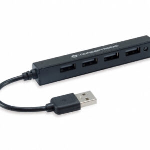 HUB USB 2.0 4 PORTE BK 4*USB A