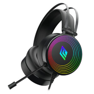 CUFFIA C/MICROFONO USB/3,5MM GAMING RGB BK CRUX