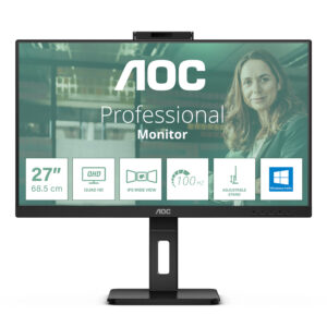 MON 27IPS QHD HDMI DP MM PIVOT AOC Q27P3CW WEBCAM REG ALTEZZA USBC